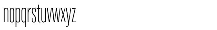 Poster Sans Thin Font LOWERCASE