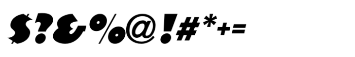 Postmodern Moderne Oblique Font OTHER CHARS