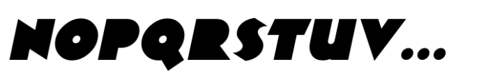 Postmodern Moderne Oblique Font UPPERCASE