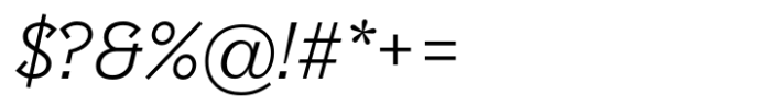 Postulat Italic Font OTHER CHARS