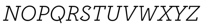 Postulat Italic Font UPPERCASE
