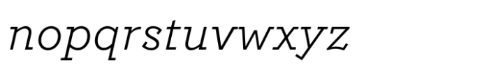 Postulat Italic Font LOWERCASE