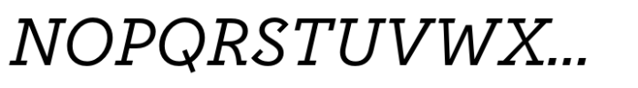 Postulat Medium Italic Font UPPERCASE