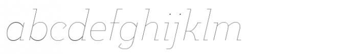 Postulat Pro Hairline Italic Font LOWERCASE