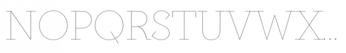 Postulat Pro Hairline Font UPPERCASE