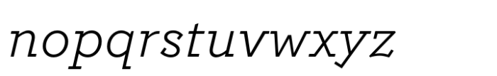 Postulat Pro Italic Font LOWERCASE