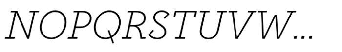 Postulat Pro Light Italic Font UPPERCASE