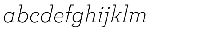 Postulat Pro Light Italic Font LOWERCASE