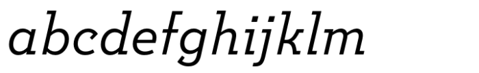 Postulat Pro Medium Italic Font LOWERCASE