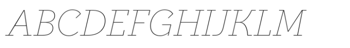 Postulat Thin Italic Font UPPERCASE