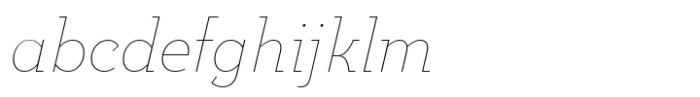 Postulat Thin Italic FONT