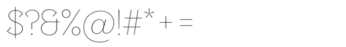Postulat Thin Font OTHER CHARS
