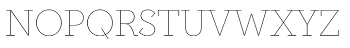 Postulat Thin Font UPPERCASE