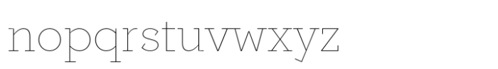 Postulat Thin Font LOWERCASE