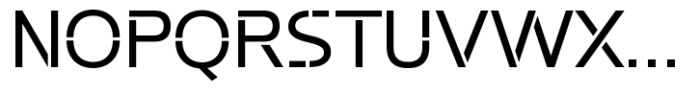 Potel Stencil Variable Font UPPERCASE