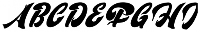 Potter Alaska Italic Font UPPERCASE