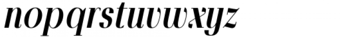 Povetarac Didone Heavy Italic Font LOWERCASE
