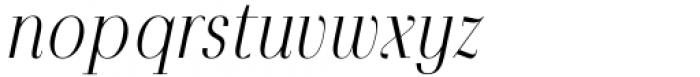 Povetarac Didone Medium Italic Font LOWERCASE
