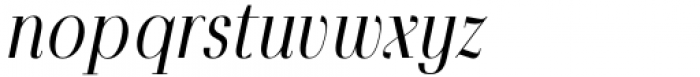 Povetarac Didone Semi Bold Italic Font LOWERCASE