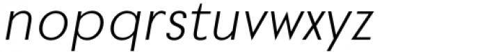 Povetarac Sans Medium Italic Font LOWERCASE