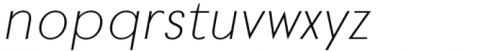Povetarac Sans Regular Italic Font LOWERCASE