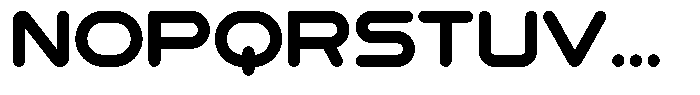 Povin L Bold Font UPPERCASE