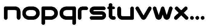 Povin L Bold Font LOWERCASE