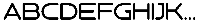 Povin M Regular Font UPPERCASE
