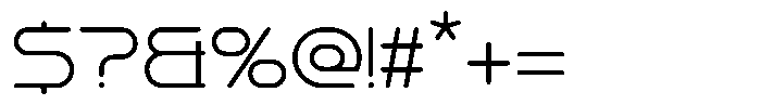 Povin M Thin Font OTHER CHARS