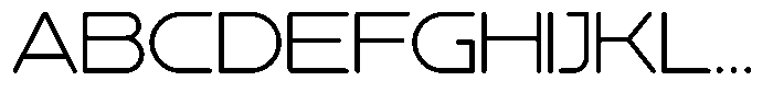 Povin M Thin Font UPPERCASE