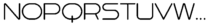 Povin M Thin Font UPPERCASE