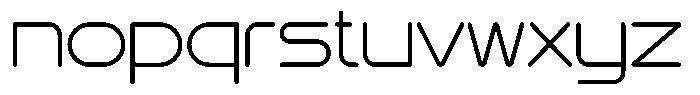 Povin M Thin Font LOWERCASE