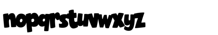 Power Pop POW Regular Font LOWERCASE