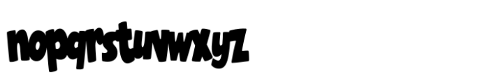 Power Pop POW Tall Font LOWERCASE