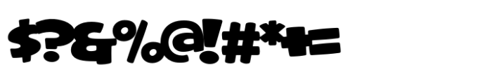 Power Pop POW Wide Font OTHER CHARS