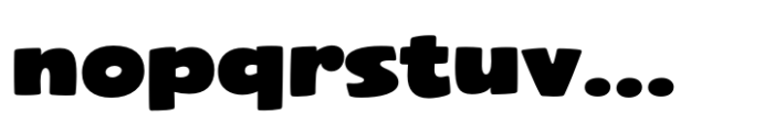 Power Pop Wide Font LOWERCASE