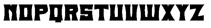Power Strain Font UPPERCASE