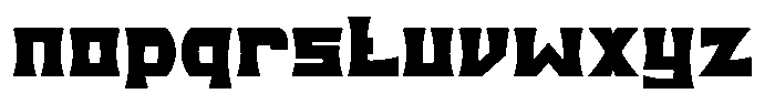 Power Strain Font LOWERCASE