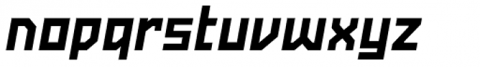 Powerlane ExtraBold Oblique Font LOWERCASE