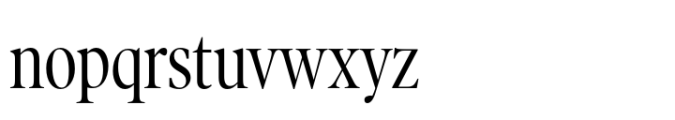 Poynter Old Style Display Condensed Roman Font LOWERCASE