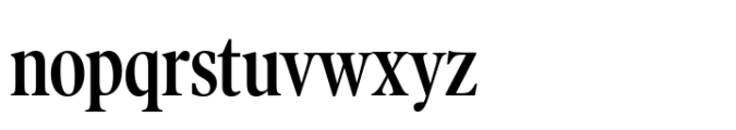 Poynter Old Style Display Condensed Semibold Font LOWERCASE