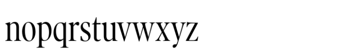 Poynter Old Style Display Condensed Font LOWERCASE