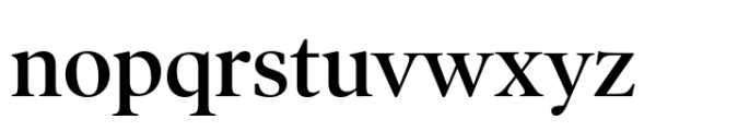 Poynter Old Style Display Semibold Font LOWERCASE