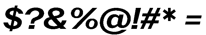 PoWAlara BoldItalic Font OTHER CHARS