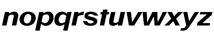 PoWAlara BoldItalic Font LOWERCASE
