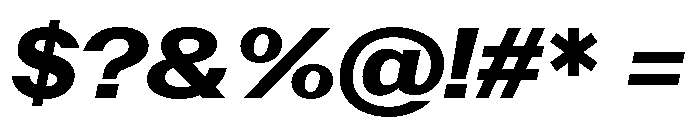 PoWAlara ExtraBoldItalic Font OTHER CHARS