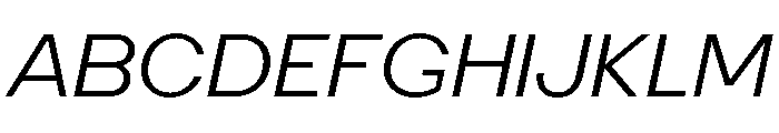 PoWAlara LightItalic Font UPPERCASE