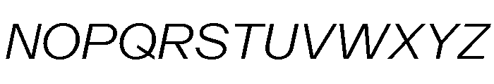 PoWAlara LightItalic Font UPPERCASE