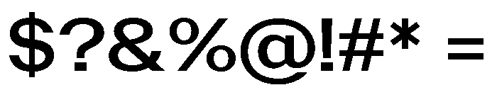 PoWAlara Medium Font OTHER CHARS