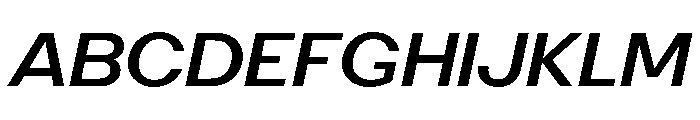 PoWAlara MediumItalic Font UPPERCASE